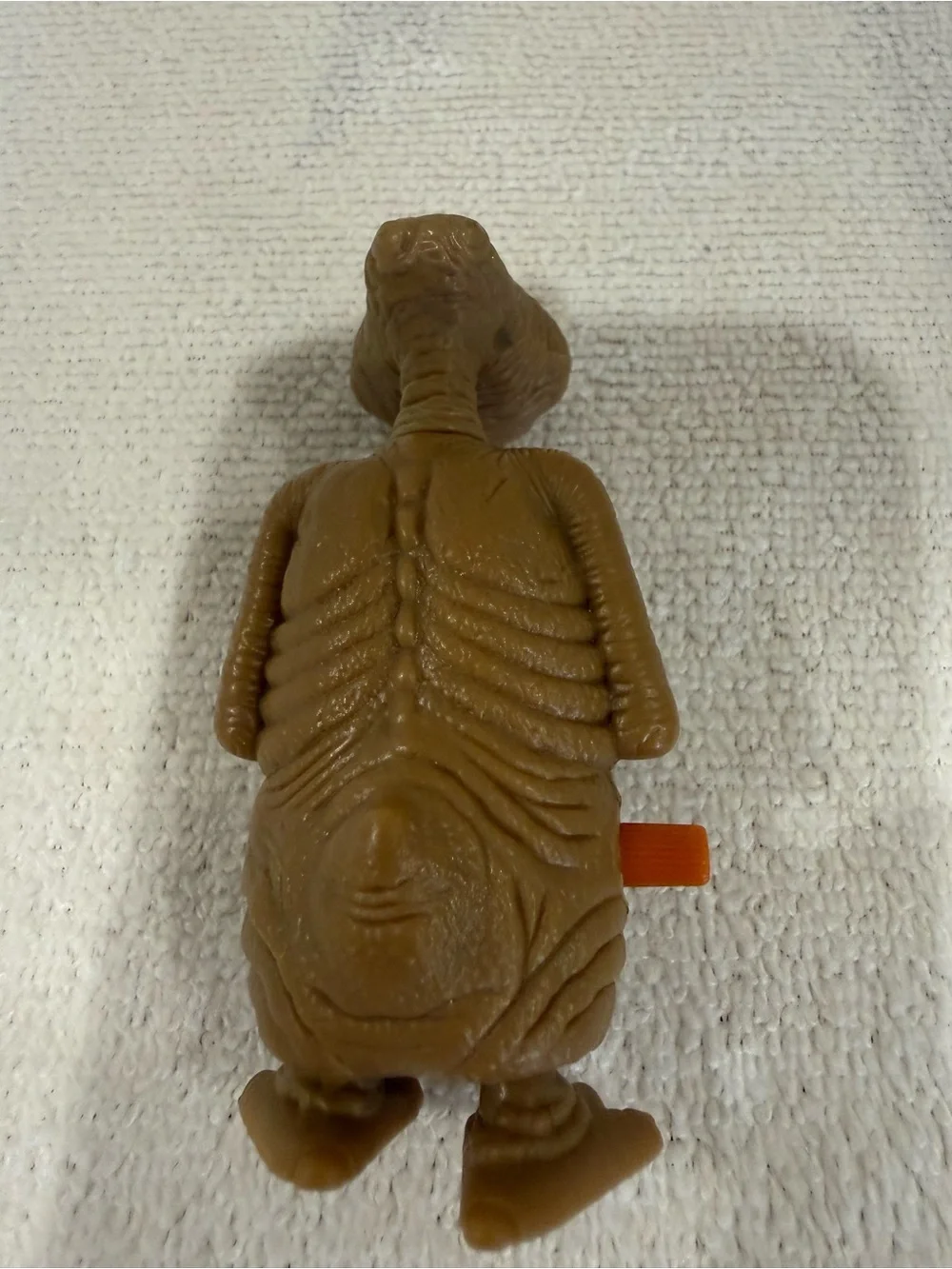 Vintage 1982 ET Extra-Terrestrial Brown Alien Figure with Colorful Flower Pot